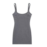 Autumn Lace Decorated Short Suspender Dress