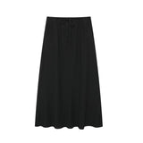 New Textured Vest 8338772 Long Skirt