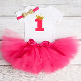 Baby Infant Christening One Year 1st Birthday Outfit Princess Cottoning Baptism Baby Girl Unicorn Dress Baby