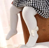 Girls Tights Princess Bowknet Baby Girl's One-Piece Pantyhose Baby Spring and Autumn New Style Trousers Lace