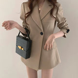 Zingj Jacket Female Spring Dress 2024 New Ins White Student Black Cardigan Loose Korean Version Autumn Spring
