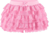 Anti-Permeable Multi-Layer Cake Stacked Short Skirt Hot Trousers Hot Girl Sexy Fashion Lace Skirt Sexy