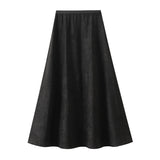 Hanging Half-Body Dress 2025 Autumn High Waist Is Thin And Covered With Meat A-Shaped Skirt Temperament Long Skirt Umbrella Skirt