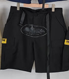 High Street Multi-Pocket Cruise Ship Printed Shorts Men's Fashion Brand Summer Loose Overalls Shorts