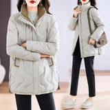 Winter New Down Cotton Clothes In The Long Out Of Season Large Size Loose Collar Thick Warm Cotton-Padded Jacket Jacket-Outfit