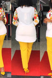 Piece Sets African Sets For Women 2023 New African Print Elastic Bazin Baggy Pants Rock Style Dashiki Famous Suit Lady
