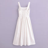 Spring Sweetness French Waist-Length Cotton And Linen Sleeveless