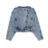 Effect Denim Jacket 6164109 Denim Vest 6164110 Paper Bag Denim Shorts