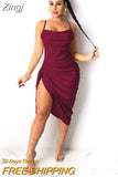 Ruched Satin Summer Dress Drawstring Spaghetti Straps Cowl Neck Backless Long Dresses for Women Party Sexy
