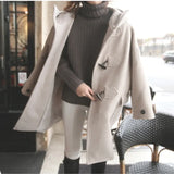 Padded Wool Blend Hooded Long CoatOutfit