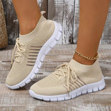 43-Yard Single-Shoe Lace Mesh Sneakers Women's Version Of Lightweight Flat-Bottomed Large-Size