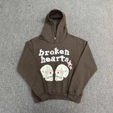High Street Tide Card Letter Printing Loose Hooded Sweater Suit For Men And