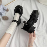 Spring And Summer Jk Uniform Shoes To Increase The Thick Bottom Of The Student Mary Jane High Heel Single Shoes British Dress Retro