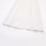 New Spring Style Wide-Pleated Zipper Fashionable Bucket Cover Skirt