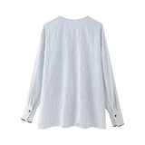Spring Striped Shirt 2010782 Pajamas Style Trousers