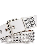 Pop belt with metal decoration and eyelet