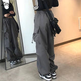 Pants Women New Autumn Streetwear BF Students Simple All-match Trousers Loose S-3XL Casual Basic Korean Popular