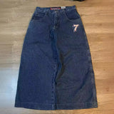 Baggy Jeans Hip-Hop Rock Print 2023 New Fashion Harajuku Wide-Leg