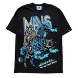 Men's T-Shirt Pure Cotton Street Clothing Animation Leisure Oversized Basketball Printed Short-Sleeved Shirt