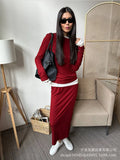 Wind Loose Long Open Shirt Plus Short Half-Dress Suit Women's Sling Vest Short Skirt