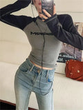 2000s long sleeve t-shirt with logo