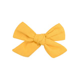 Flower Cotton Hair Bows With Clip For Baby Girls Plaid Boutique Hair Clips Hairgrip Barrettes Headwear Hair