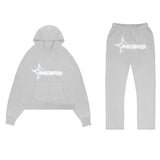 Zingj Vintage Popular Logo Letter Print Loose Hoodie Y2K Hip Hop Street Dress Men And Women's Jumper Casual