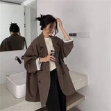 Zingj And Autumn White Suit Jacket Female 2024 Spring And Autumn New Leisure Web Celebrity Fried Street Loose Small