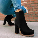 Zingj New Round Head Leopard Pattern Winter Thick Heel Low Tube Waterproof Table Elastic Sleeve Martin Boot