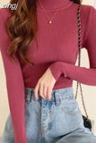 Women Pullovers Sweater Autumn Winter Turtleneck Knitted Sweater Women Long Sleeve Tops Short Slim Sweaters Girls Clothes