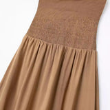 New Spring Dress With Collar And Bare Back Is