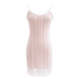 New Spring Stretch Lace Sexy Slim Dress With Buttocks And Bottom