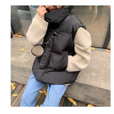 Zingj Female 2023 Autumn / Winter New Korean Version Loose Versatile Down Cotton Horse Clip Vest Vest To Wear A Short