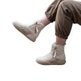 Zingj Cotton Shoes Women's Winter Velvet 2024 New Thick-Soled Fur Integrated Snow Boots Women's Anti-Skid Thickened Warm