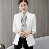Daifei 2023 Spring / Summer New Fashion Korean Version Large Size Thin Suit Solid Color Leisure Lady's Fashion