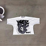 Zingj Men's T-Shirts Oversized Graphics Gothic Harajuku Short-Sleeved Men's T-Shirts Y2k Top Friends 211-0-Outfit