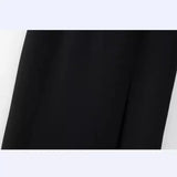 New Open Design Crepe Asymmetrical Medium Length Dress