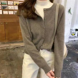 Zingj Autumn And Winter New Cashmere Knitted Cardigan Woman Loose Gentle Wind Outside Wearing Long-Sleeved Knitted Sweater Coat