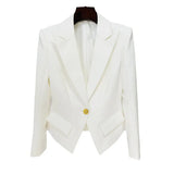 Quality 2025 Star Fashion A Buckle Lion Buckle Clasp Velvet Blazer
