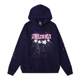 Printed High Street Couple Loose Hooded Sweater Leisure Trousers Sports