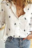 Fashion Cotton Linen Blouse Women Casual Vintage Buttons Long Sleeve Women's Shirts Female Clothing New Blusas
