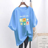 casual women's T-shirt Ulzzang streetwear Kawai fruit print T-shirt Korean shirt Harajuku short-sleeved camiseta
