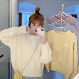 Zingj And Winter Soft Waxy Sweater Female 2023 New Pullover Loose And Gentle Wind Korean Version Soft Milk Blue Bottom Sweater