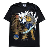 Men's T-Shirt Pure Cotton Street Clothing Animation Leisure Oversized Basketball Printed Short-Sleeved Shirt