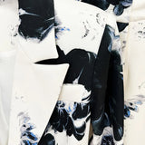 New Star Temperament Fashion Digital Print A Buckle Suit Small Foot Pants Set