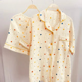 Sets Women Geometric Design Temper Baggy Short Sleeve Cozy Summer Casual Homewear Chic New Simple Fashion Classic