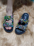 Zingj Size Slippers Female 2023 New Sweet Cool Belt Buckle Willow Nail Flat Slippers Wear Open Toe Word