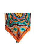 Summer Halter Scarf Blouse Printed Vertical Trousers