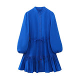 New Laminated Decorative Shirt Dress