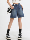 vintage denim bermuda